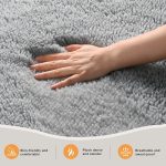 Area Rugs for Living Room Grey Rugs for Bedroom 4x6 Carpet Fluffy Furry Soft Shag Aesthetic Plush High Pile Gray Throw Rug for Nursery Kids Room Dorm - Image 2